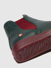 Chelsea Ankle Boots ITZI650SOF FOREST GREEN W/BORDEAUX ELASTIC